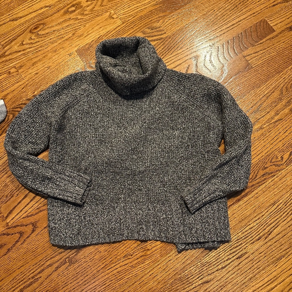 Cozy Charcoal Turtleneck Sweater
